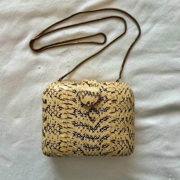 Gorgeous Vintage Le Ann Python Purse - Picture 3 of 11